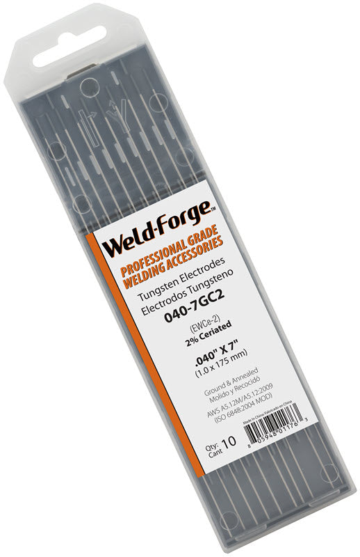 Weld-Forge 2% Ceriated Tungsten Electrode