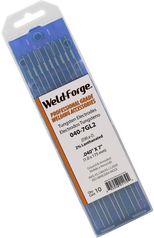 Weld-Forge 2% Lanthanated Tungsten Electrode