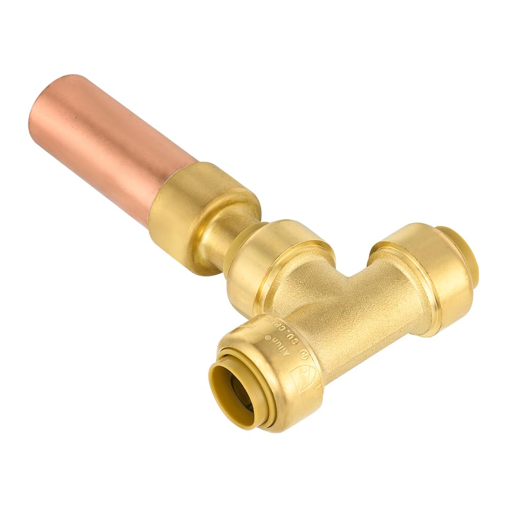 1/2" Push Fit, Water Hammer Copper Arrestor Tee (MH-350)