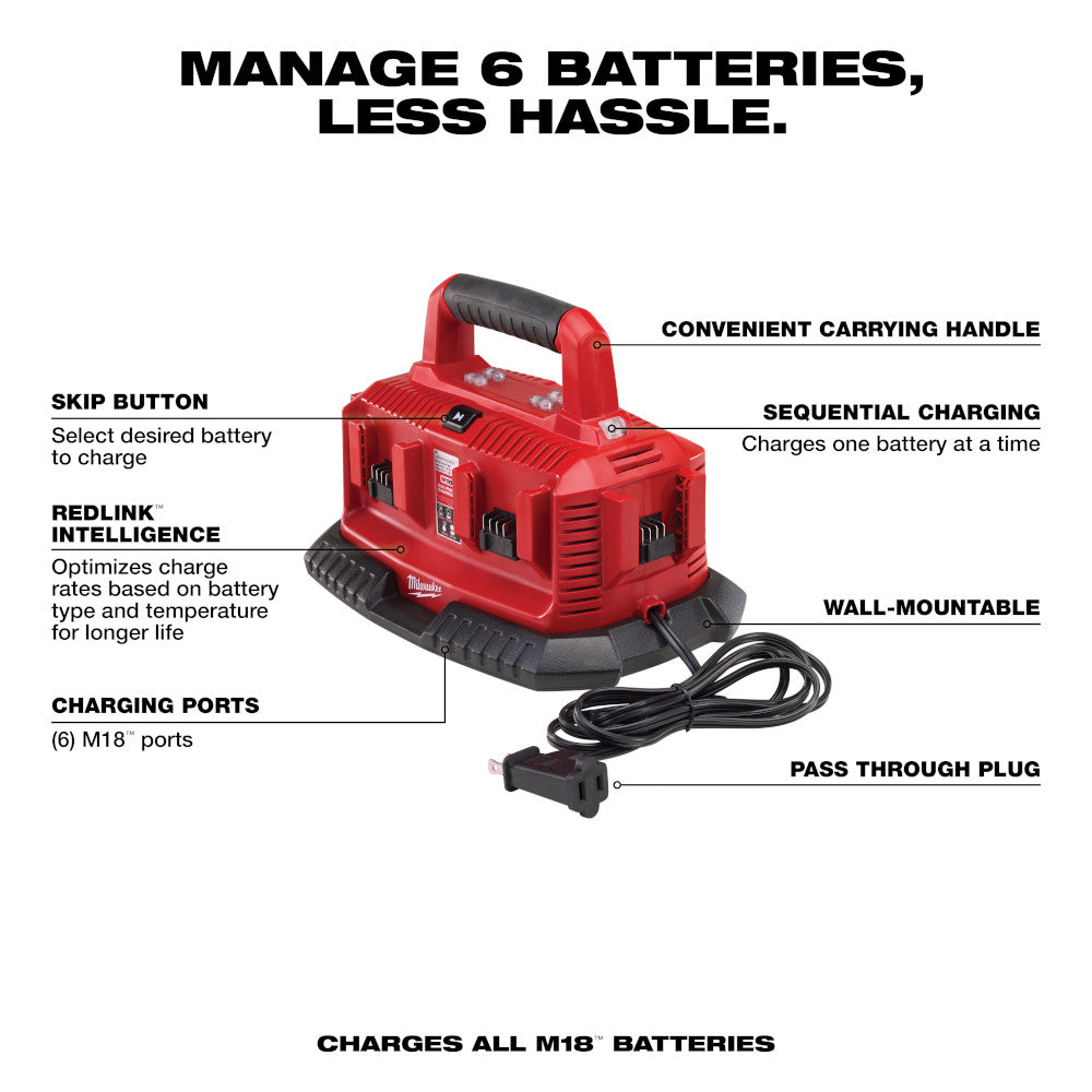 Milwaukee 48-59-1806 M18™ Six-Pack Sequential Charger