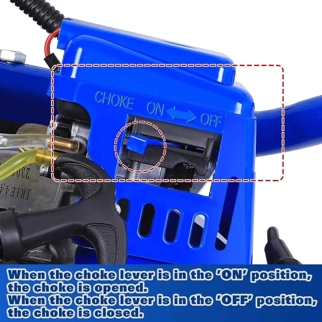 BILT HARD Post Hole Digger Gas Powered, 52cc 2.4 HP 2 Stroke Engine Earth Auger with 8" Drill Bit, EPA Compliant Post Hole Auger