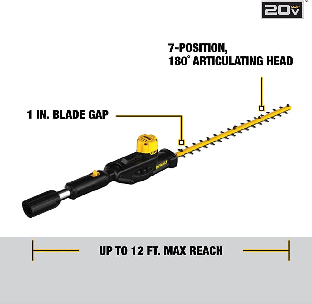 DEWALT DCPH820B 20V MAX* Pole Hedge Trimmer