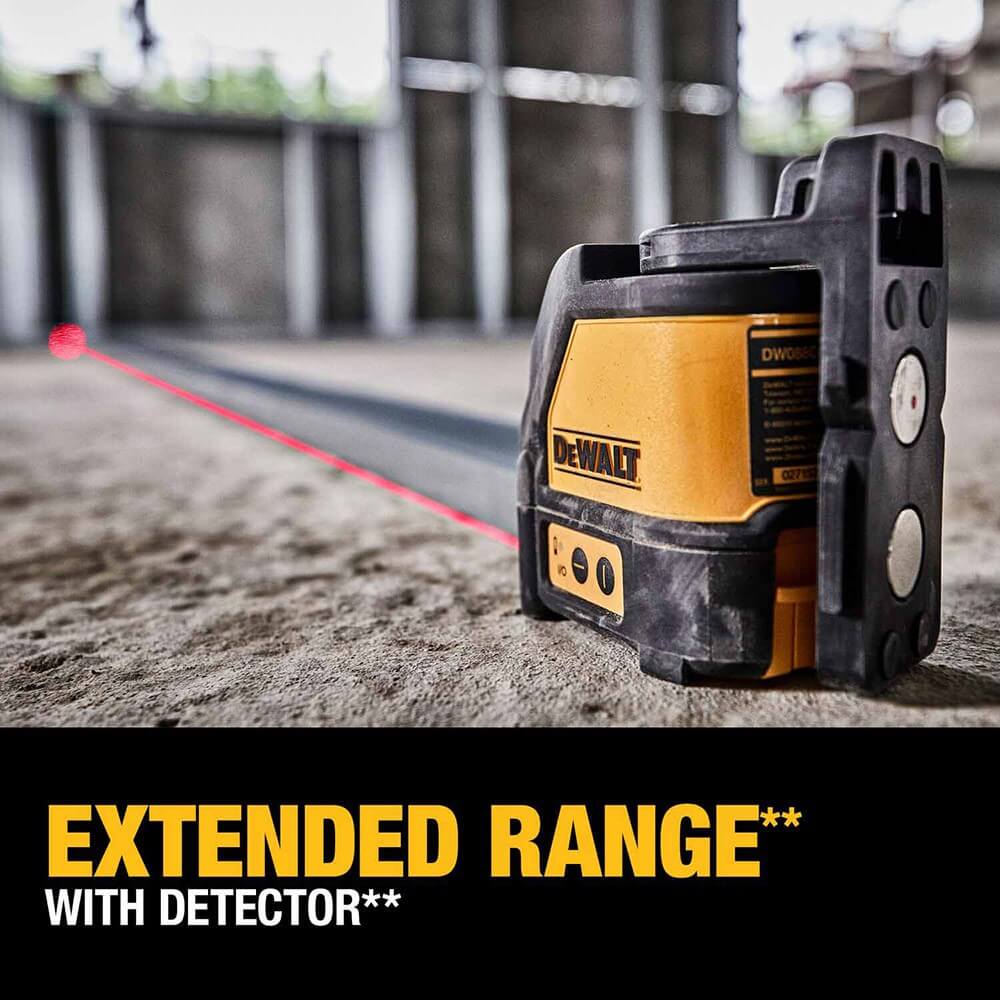 DEWALT DW088K Self Leveling Horizontal/Vertical Red Cross Line Laser