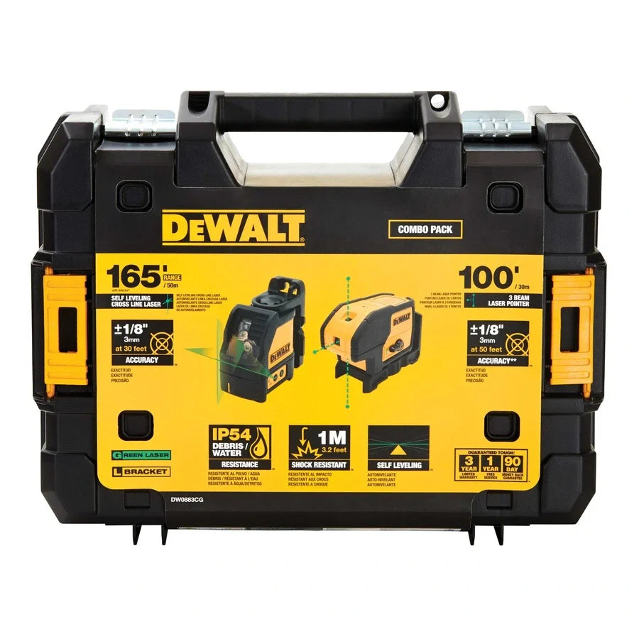 DEWALT DW0883CG GREEN LINE & SPOT LASER COMBO KIT