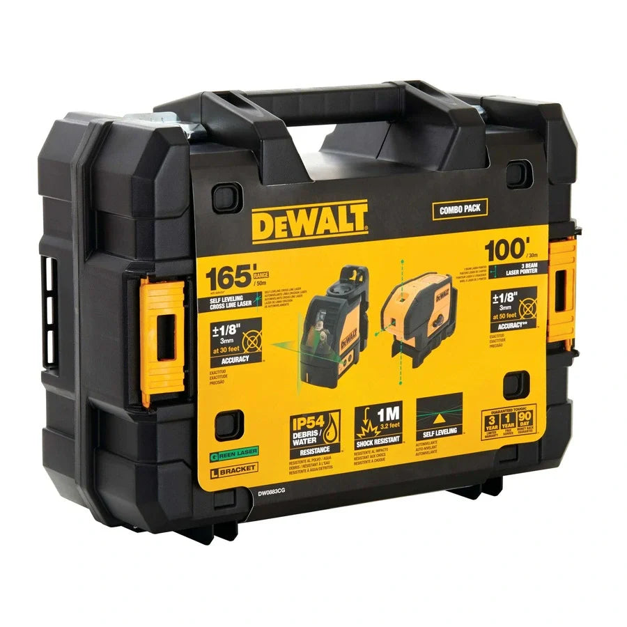 DEWALT DW0883CG GREEN LINE & SPOT LASER COMBO KIT