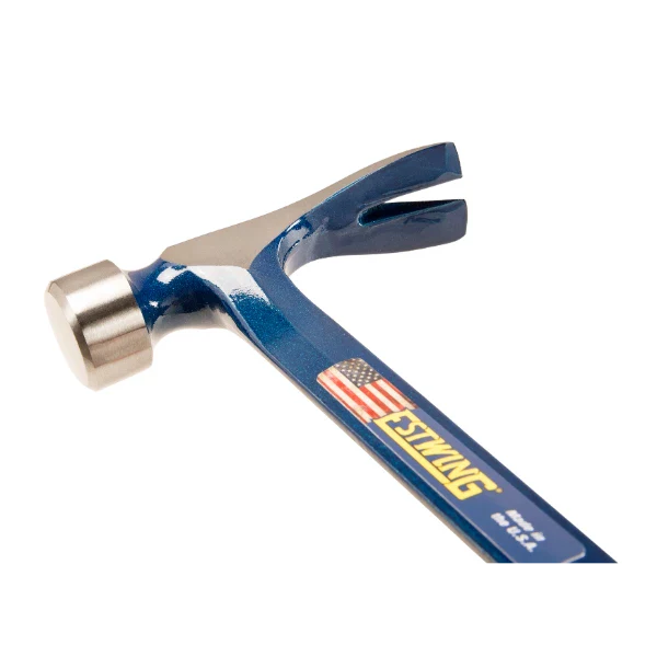 Estwing E3-25S 25oz Big Blue Framing Hammer w/ Larger Face - Blue Grip (Smooth Face)