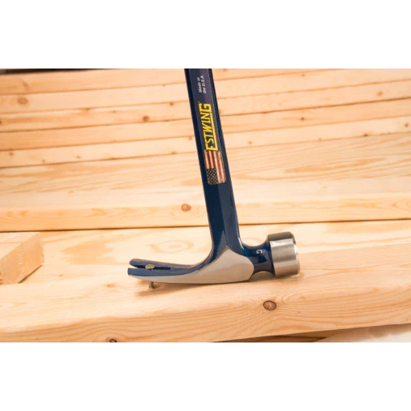 Estwing E3-25S 25oz Big Blue Framing Hammer w/ Larger Face - Blue Grip (Smooth Face)