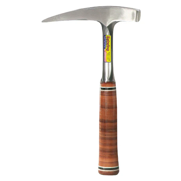 Estwing E30 22oz Solid Steel Rock Geological Hammer Pick w/ Pointed Tip and Leather Grip