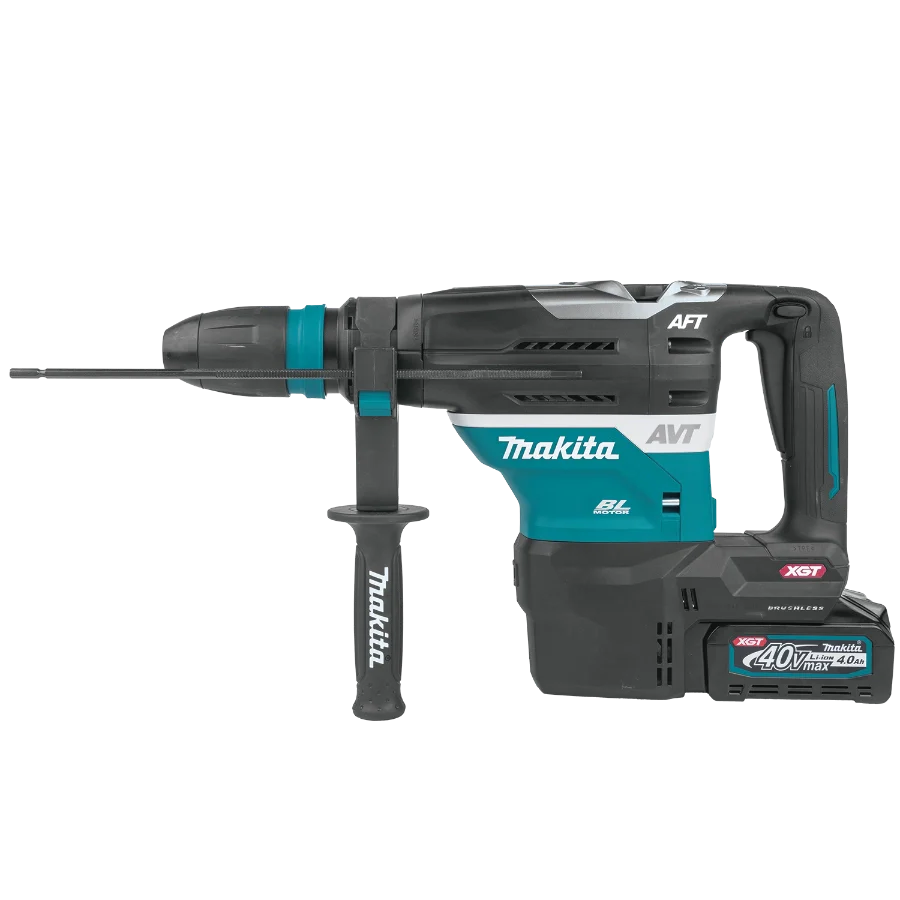 Makita GRH05M1 40V max XGT® Brushless 1‑9/16" SDS‑MAX AVT® Rotary Hammer Kit, AFT®, AWS® Capable (4.0Ah)