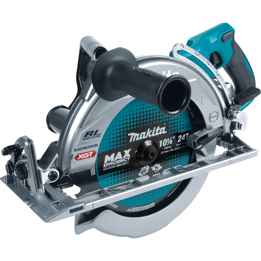 Makita GSR02M1 40V max XGT® Brushless Cordless Rear Handle 10‑1/4" Circular Saw Kit, AWS® Capable (4.0Ah)