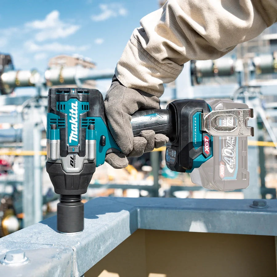 Makita GWT08Z 40V max XGT® Brushless Cordless 4‑Speed Mid‑Torque 1/2" Sq. Drive Impact Wrench w/ Detent Anvil, Tool Only