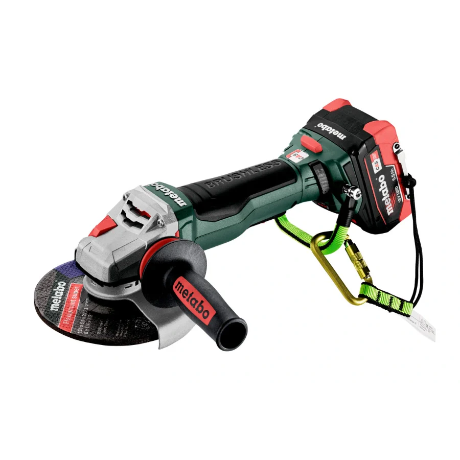 Metabo 601733520 Metabo WPB 18 LTX BL 15-150 Quick DS 18V 6" 1500W Brushless Angle Grinder 5.5Ah + Quick Charger Kit