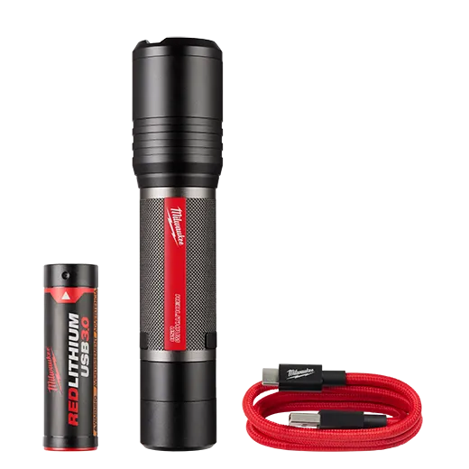 Milwaukee 2162-21 REDLITHIUM USB 2,000L Slide Focus Flashlight