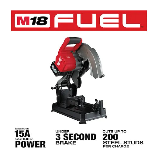 Milwaukee 2990-21HD M18 FUEL™ 14" Abrasive Chop Saw Kit