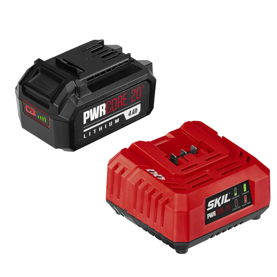 SKIL CB5196B-11 PWR CORE 20™ 20V 4.0Ah Battery and Charger Starter Kit