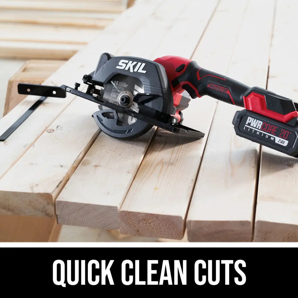 SKIL CR5435B-00 PWR CORE 20™ 20-Volt Brushless Cordless 4-1/2" Compact Circular Saw (Tool Only)