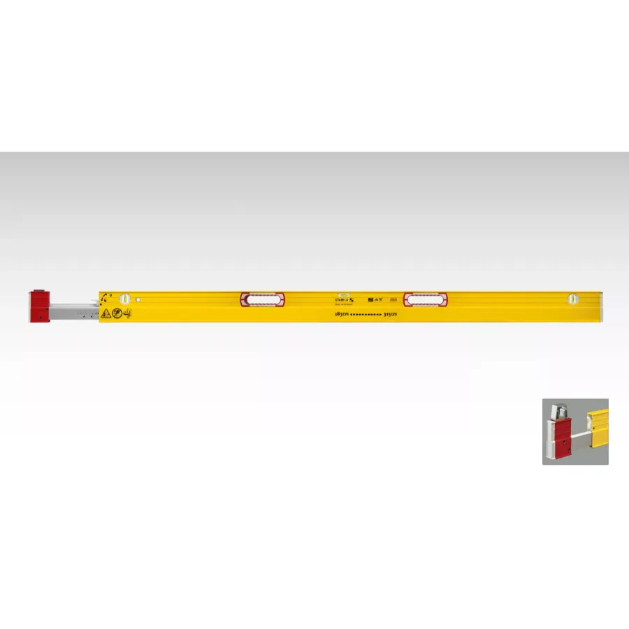 Stabila 35712 7'-12' Extendable Plate Level w/ Removable Standoffs