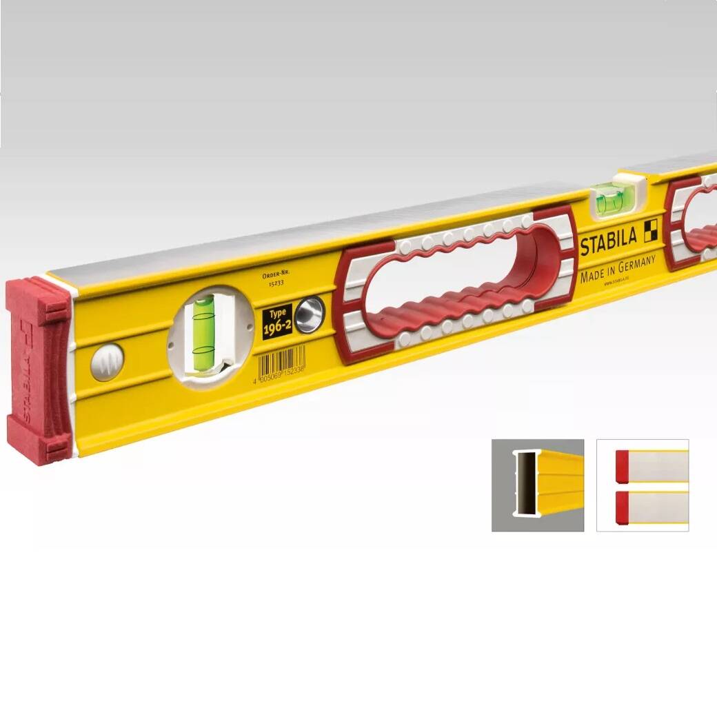 Stabila 37416 Type 196 Heavy Duty Spirit Levels 16 inch