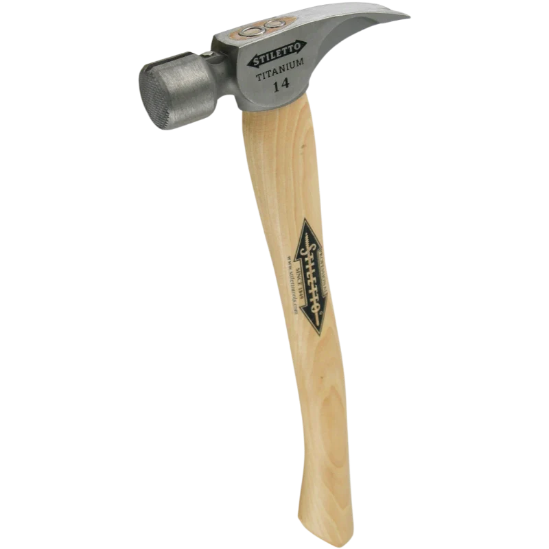 Stiletto TI14MC Titan 14oz Titanium Framing Hammer Milled/Curved 16" Hickory