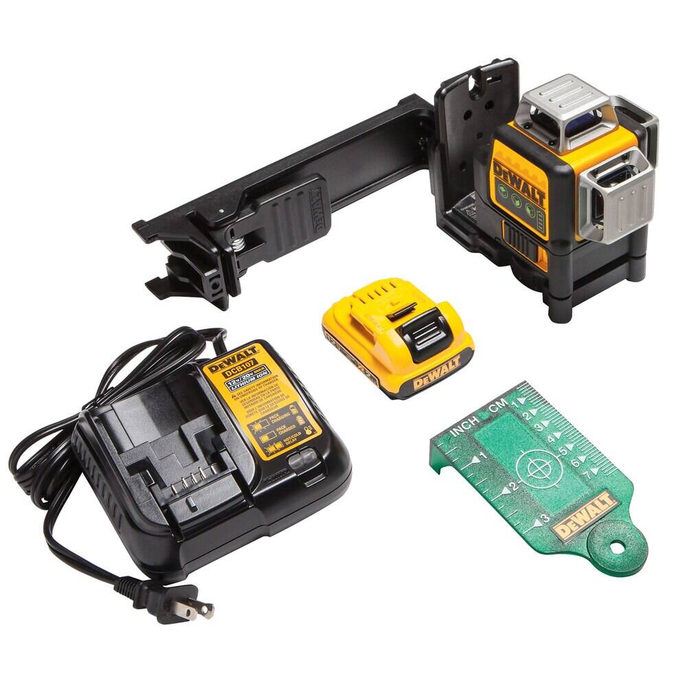 DEWALT DW089LG 12V MAX Line Laser 3 X 360 Green Yellow