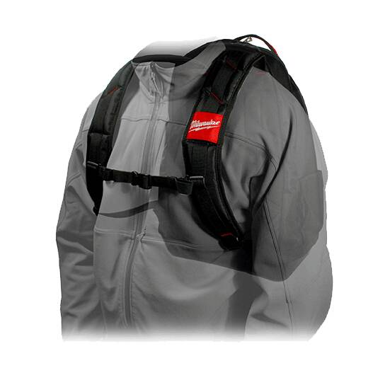 Milwaukee 48-22-8200 1680 Denier 35 Pocket Jobsite Backpack w/ Laptop Sleeve and Molded Plastic Base