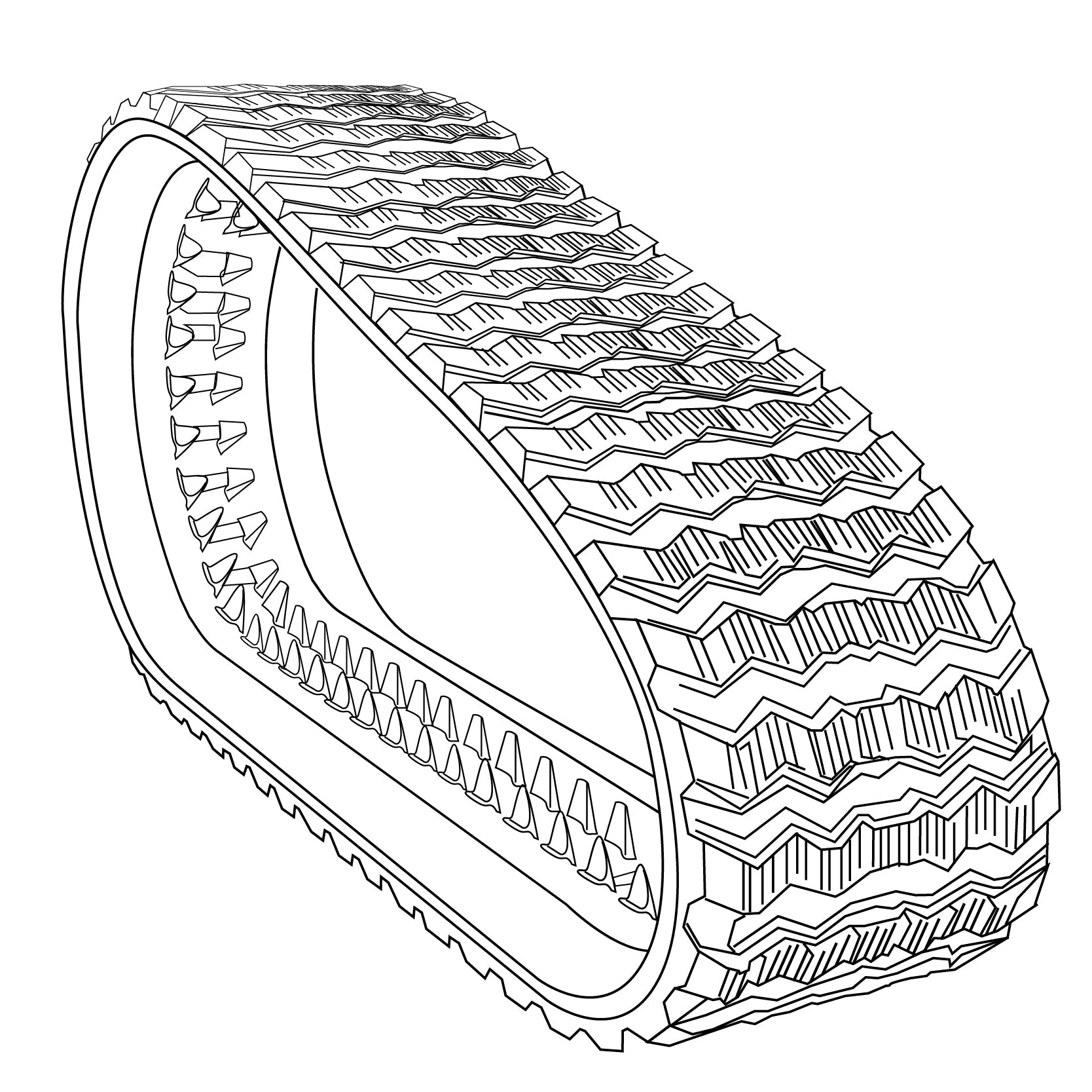 Mustang 1750RT Track - Z-Lug Tread Pattern