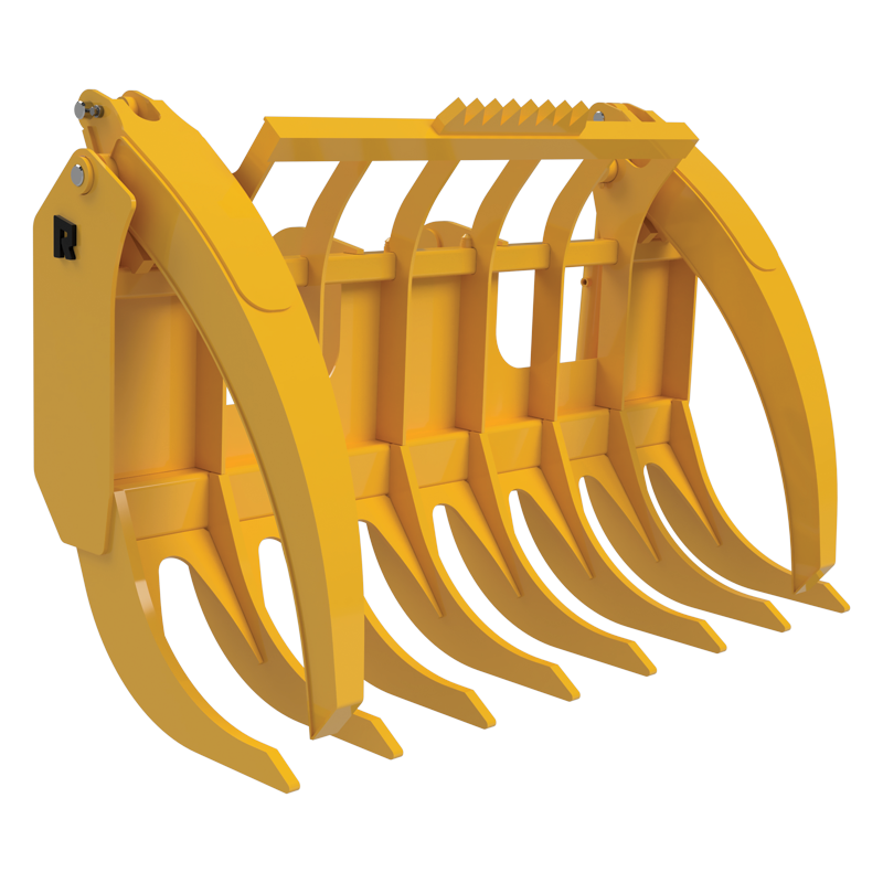 Loader Rake with Clamps